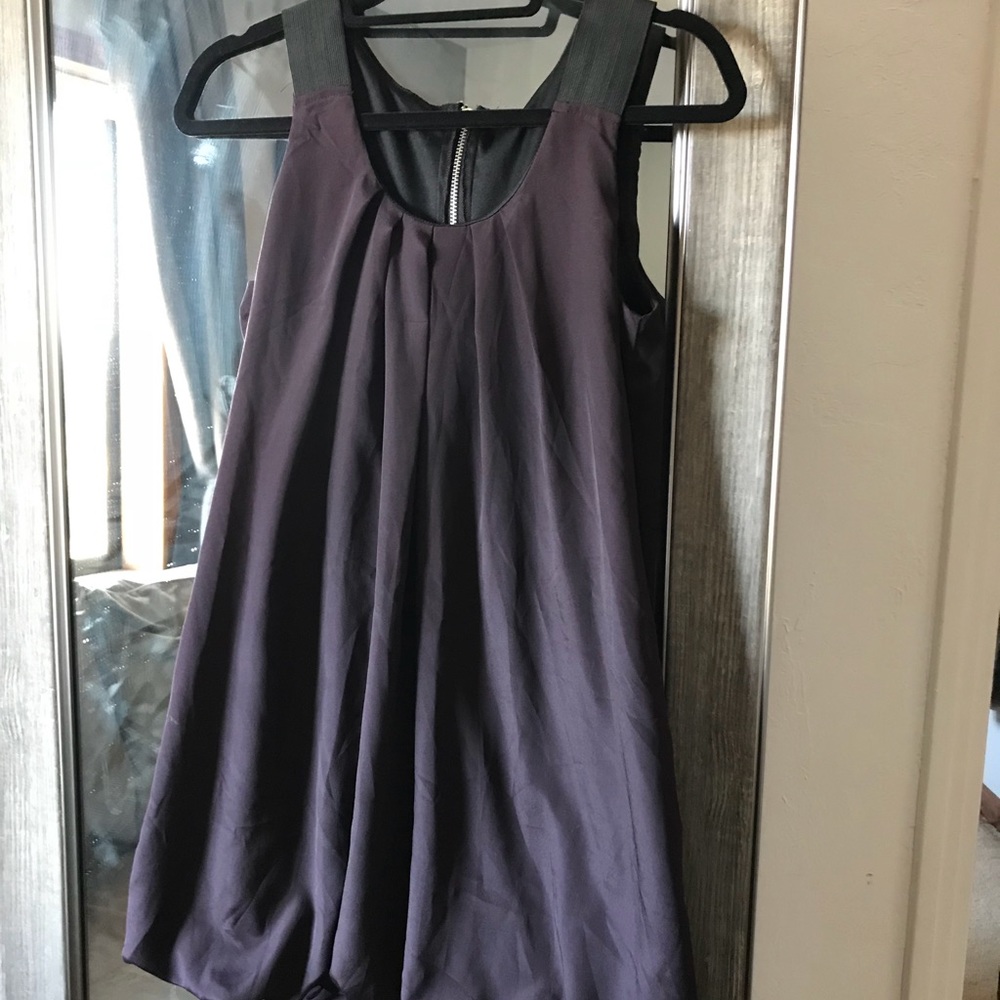 Plum mini bubble dress